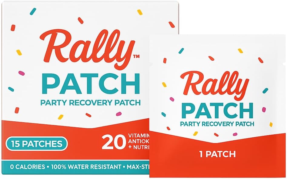 Rally Patch 30-Pack – Patches de recuperación de partido desbordados individualmente para las fiestas de Bachelorette, Viajes de chicas, Festivales, Noches Out, Esenciales de viaje, Apoyo después del partido (30 Pack)