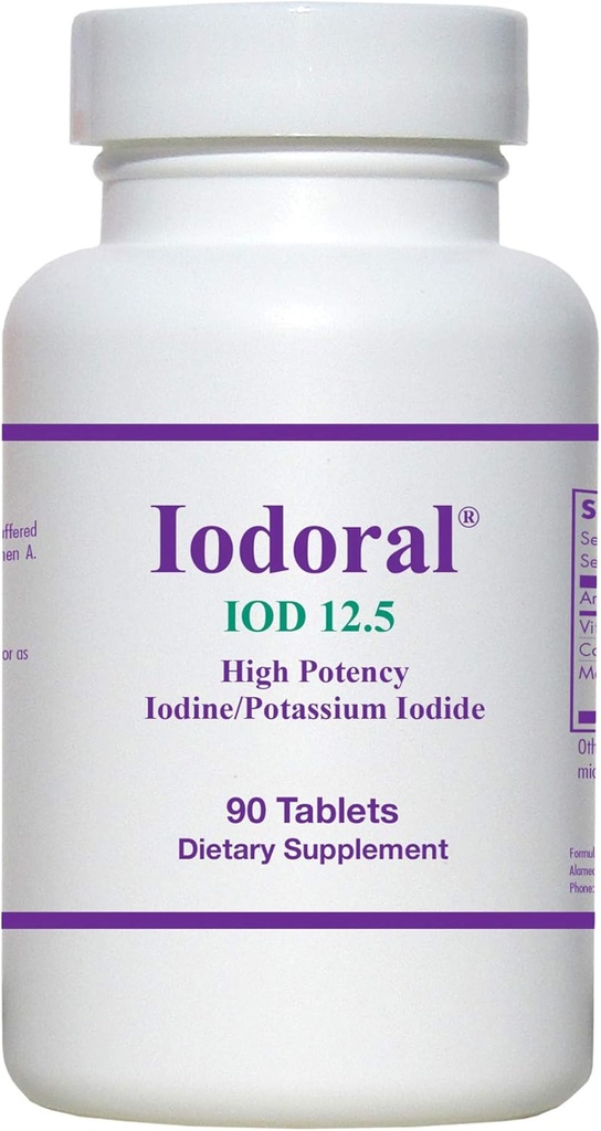 OPTIMOX Iodoral High Potency Iodine Potassium Iodide Thyroid Support Supplement