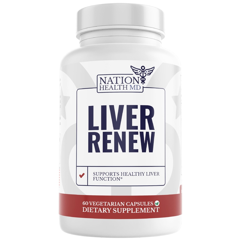 Liver Renew - Liver Cleanse Detox " Repair - Liver Support Supplement with Artichoke Extract, Milk Thisle, Dandelion and Turmeric - 60 Capsules