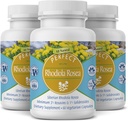 Suplementos perfectos – Perfect Rhodiola Rosea – 60 cápsulas – Suplemento Natural Adaptógeno – Aumenta la energía – Mejor enfoque – 3 Pack
