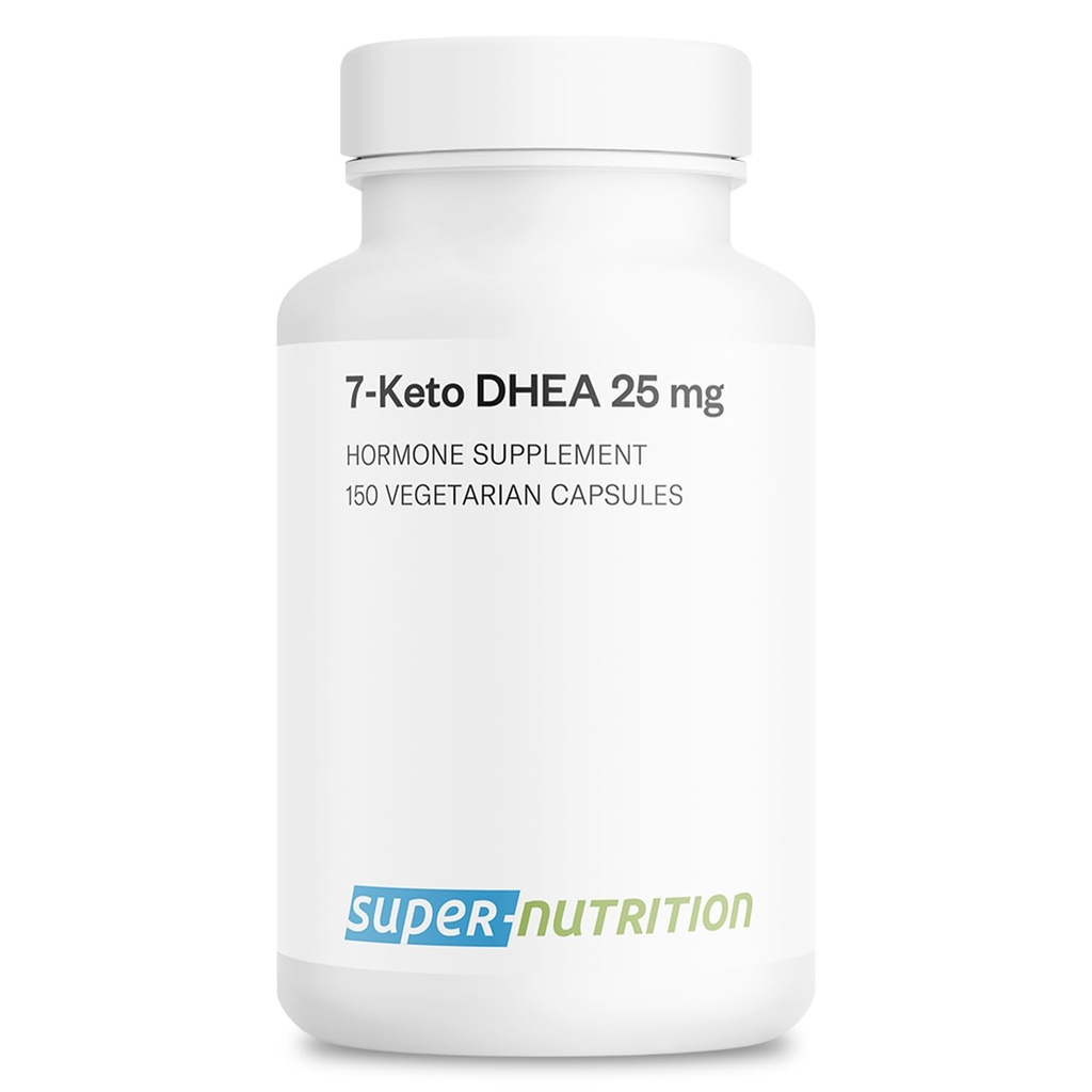 Supersmart - 7-Keto DHEA Supplement 25 mg - Natural DHEA Metabolite | Non-GMO & Gluten Free - 150 Vegetarian Capsules