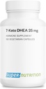 Supersmart - 7-Keto DHEA Suplemento 25 mg - Natural DHEA Metabolite ← No Gluten Libre - 150 cápsulas vegetarianas