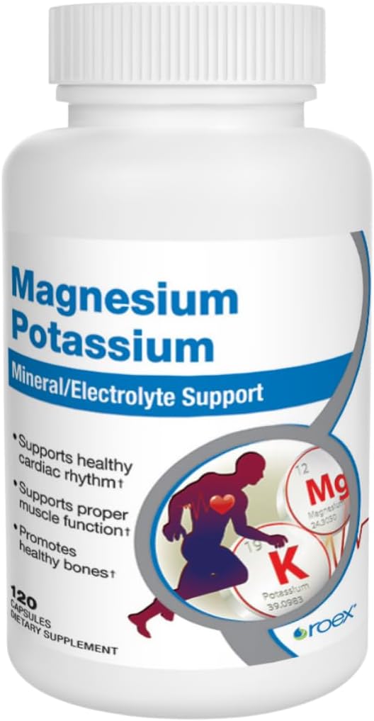Vitaminas Roex ← Magnesio Potasio tención Salud general ← Función celular tención Suplementos dietéticos, 120 Conde