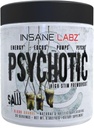 Insane Labz Psicotic Saw, High Stim Pre Workout Powder con OxyGold­TM y AMPiberry®,Extreme Lasting Energy with Teacrine®,Focus with CognitIQ® and Endurance with Beta Alanine,30 Srvgs,Blood Orange