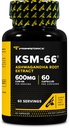 Primaforce KSM-66 Ashwagandha Root Extract (600mg) 60 Veggie Capsules - 5% Withanolides with BioPerine