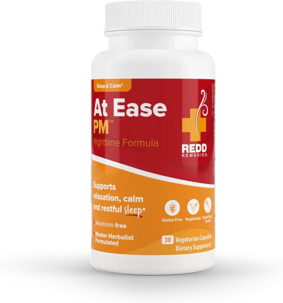 Redd Remedies, en Ease PM, Natural Sleep Aid, apoya la relajación, 30 cápsulas vegetarianas