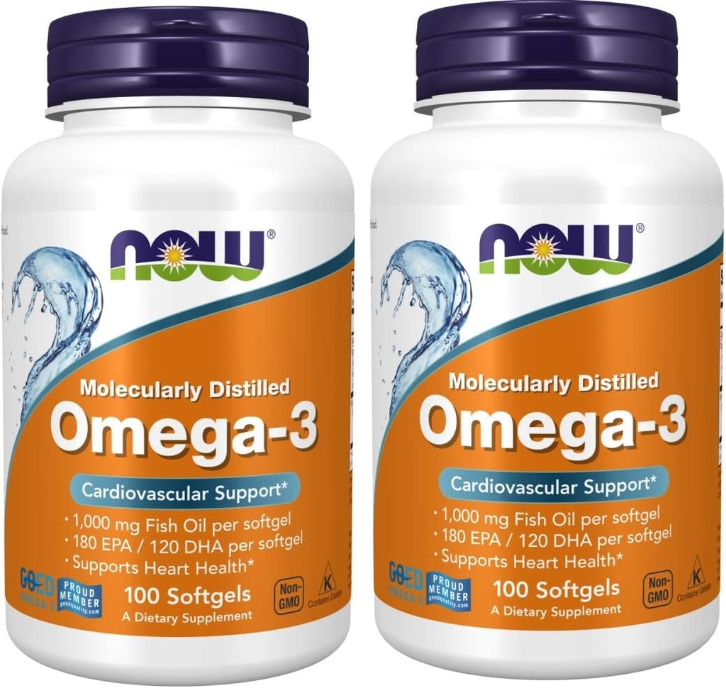 Ahora Omega-3 2000mg, 100 Cuenta (Pack of 2)