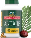 Naturales peruanos Aguaje Capsules for Women 100 Pills - Curvas Naturales para la Salud Femenina Suplemento, Potente Saldo hormonal, Fruta Buriti, No GMO, Vegan