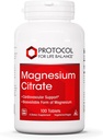 PROTOCOLO PARA LA VIDA BALANCE Citrato de magnesio 400mg - Apoyo a la salud del corazón " Formación del hueso - Suplemento dietético biodisponible - Vegan, Kosher " Halal - 100 Tabs