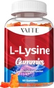 L-Lysine 1000mg Gummies - Supports Skin, Lip, Vegan, Gluten Free, Vitaminas para Adultos Tissue Health &amp; Immune System, Chewables, Amino Acid Vitamin Supplement & Complex Supplements, Non-GMO
