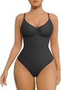 FeelinGirl Shapewear Bodysuit for Women Tummy Control Sculpting Snatched Waist Body Suit Body Shaper Thong