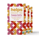 HELPS TEAS | Helps Happy Belly Tea | Organic Herbal Tea With Green Anise, Chamomile, Mint and Turmeric | 16 Tea Bags - Pack of 3 |