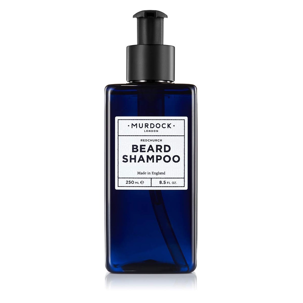 Murdock London Beard Shampoo for Men – Sulphate-Free, pH-Balanced Natural Beard Wash for Softening, Beard-Druff Prevention & Skin Comfort – Barber-Approved, Natural Oils for Hydration (8.5 fl. oz.)