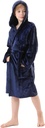 V. límiteGRIN Boys Fleece Robe, Hooded Plush Soft Fuzzy Bathrobe for Kids 3-14 Years