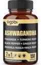 Ashwagandha Extract Capsules 7 Herbal Ingredients 8050 mg - Blended Fenugreek, Maca, Turmeric, Rhodiola, Ginger & Black Pepper - Sleep, Spirit, Immune & Energy Support - 5-Month Supply