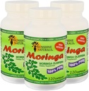 Sunshine Naturals Moringa Suplemento dietético. Immune System Aid, Energy Booster, Antioxidant Support, y Nutrient-Rich Superfood. Promueve la digestión y la salud cardíaca. 120 cápsulas. Paquete de 3