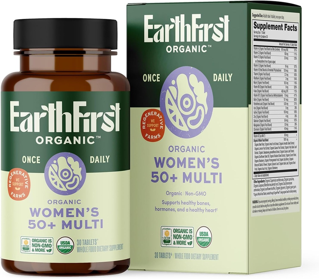 Una vez Daily Multivitamin for Women 50+, apoya la fuerza ósea, la energía y la salud cardíaca, 30 cuenta