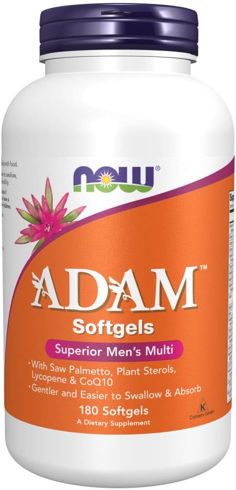 AHORA Alimenta la Múltipla Vitamina de los Hombres AdamTM -Softgels,180 Cuenta (Pack of 1)