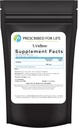 Prescribed For Life Uridine, Pure Uridine Monophosphate Powder, Nootropic Supplement for Memory, Clarity, & Focus, No Fillers, No Additives, Vegan, Non GMO (0.5oz / 14g)