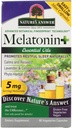Respuesta de la naturaleza Melatonin+, 60 Conde Capsules Promueve el sueño resentido TENIDO Melatonina más Aceites esenciales calmas y relajaciones de lavanda