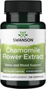 Swanson Chamomile Flower Extract 500 Milligrams Estándarizado a 1,2% Apigenin 6 mg por cápsula 60 cápsulas