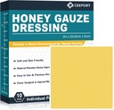 Manuka Honey Gauze Wound Dressing 2" x 2",10 Pack Manuka Honey Wound Care Pads, Medical Grade Honey Bandages for Wound Care, Honey Patch for Faster Healing from Burns,Abrasions,Cuts and Scalds