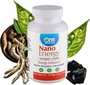 One Planet Nutrition Nano Energy 500 mg Veggie Capsules (120 Servings), Synergistic Blend of Nano Ginseng, Shilajit, Ashwagandha &amp; EGCG, Supports Energy Levels, Non-GMO, Vegan, Gluten Free