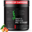 RAW Thuper Thavage Pre Workout Powder - High-Stim Preworkout with Creatine, Beta Alanine, L-Citrulline &amp; Caffeine - Chris Bumstead Gym &amp; Fitness Supplement for Men &amp; Women - White Cherry