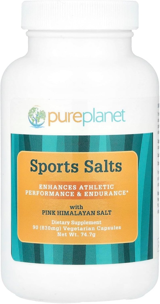 PURE PLANET Sports Salts, 90 Vegetarian Capsules
