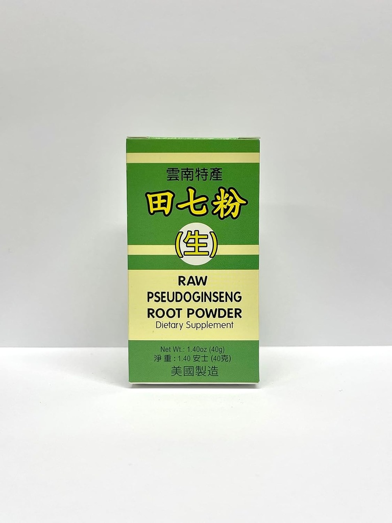 Raw Pseudoginseng Root Powder Herbal Supplement Helps for Promote A Healthy Cardiovascular System 1.4oz Made in USA