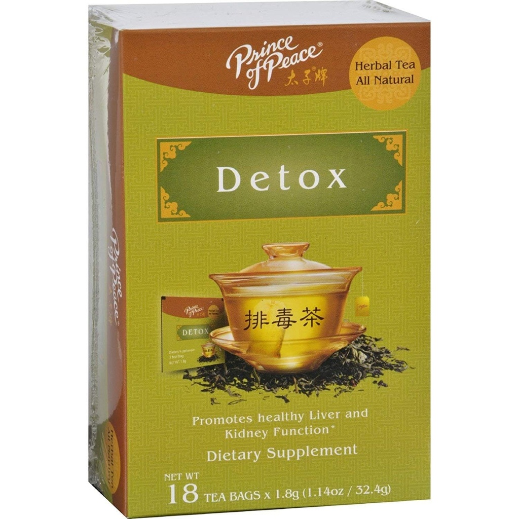 Prince of Peace Herbal Detox Tea - 4 Pack of 18 Tea Bags Cada uno