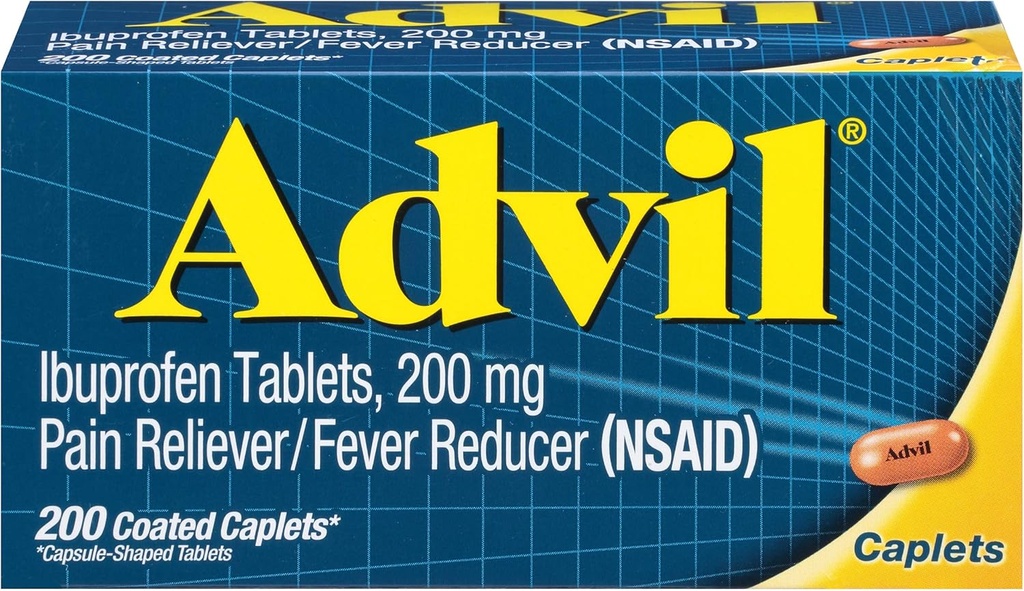 Tablas de Ibuprofeno Advil, 200 Cuenta