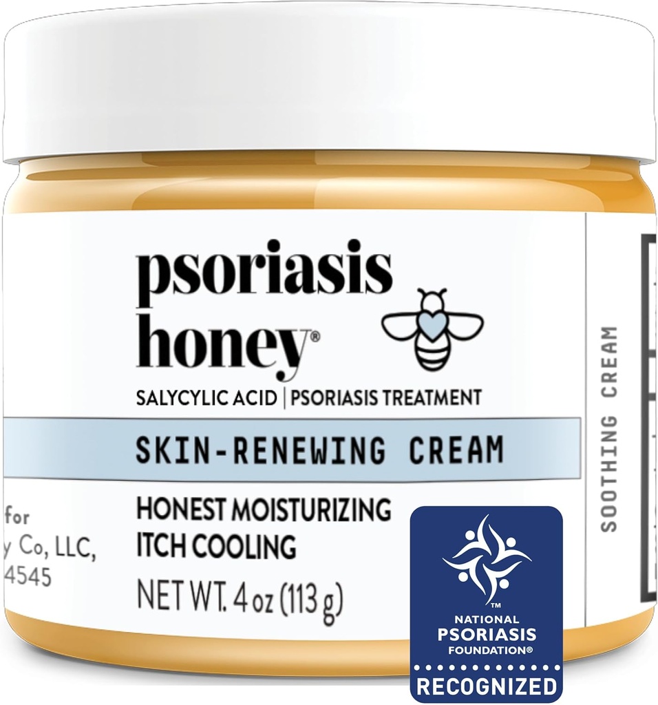 Crema de renovación de la piel - Eczema &amp; Dermatitis Seborrheica Crema - Tratamiento de la psoriasis para la piel, el enrojecimiento (4oz)