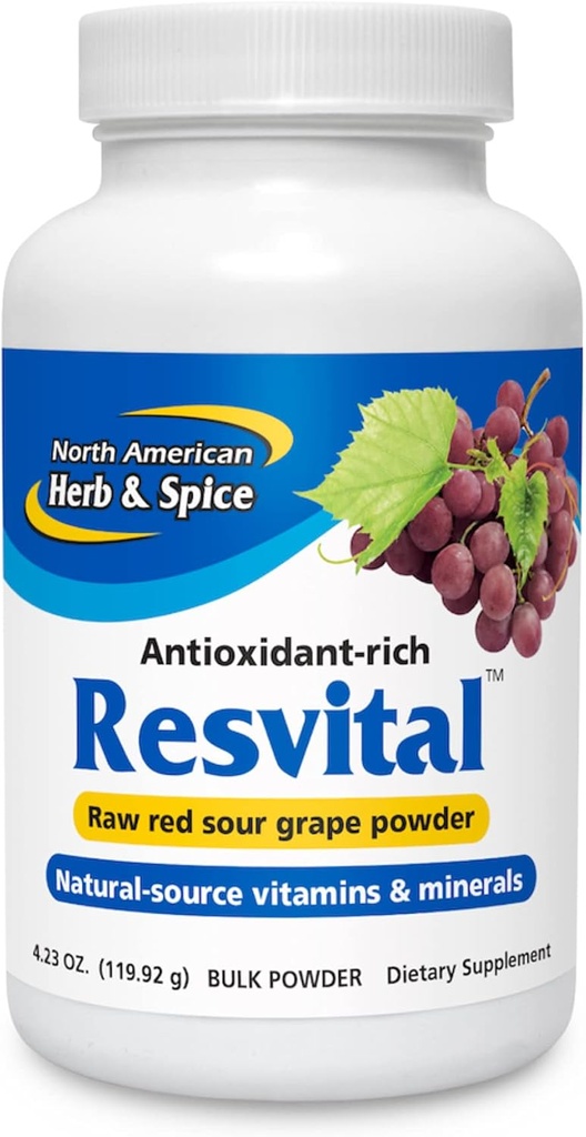 Herb y Spice Norteamericanos, Polvo de Bulk Resvital, 120 gramos