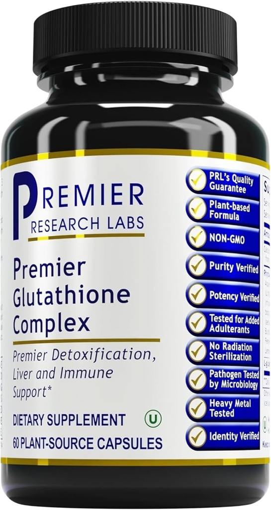 Premier Research Labs Glutathione Complex - Liver & Immune Support Supplement - Glutathione Pill for Natural Liver Cleanse - 60 Vegetarian Capsules