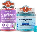 Magnesium Glycinate + L-MethylFolate 15mg &amp; Methyl B12 Gummies, 3 Pack