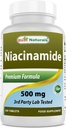 Mejores Naturales Niacinamide 500mg 240 Tablets (Apto para Vegetariano) - Forma de Niacina (Vitamin B3)