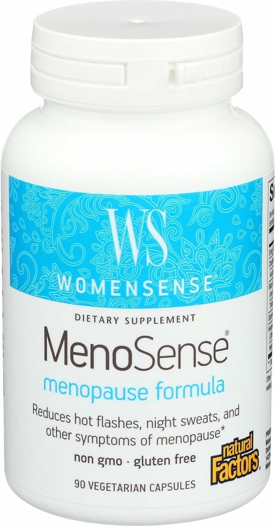 Factores naturales Menosense Veg-Capsules, 90-Count