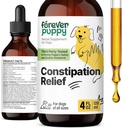 Para siempre Alivio del estreñimiento de cachorro para perros - Taburete Ease Suplementos de perros - Moss de mar " Elm resbaladizo para la salud digestiva - Vitaminas de fibra y suplementos para el estreñimiento - Todas las razas " Tamaños - 4 oz