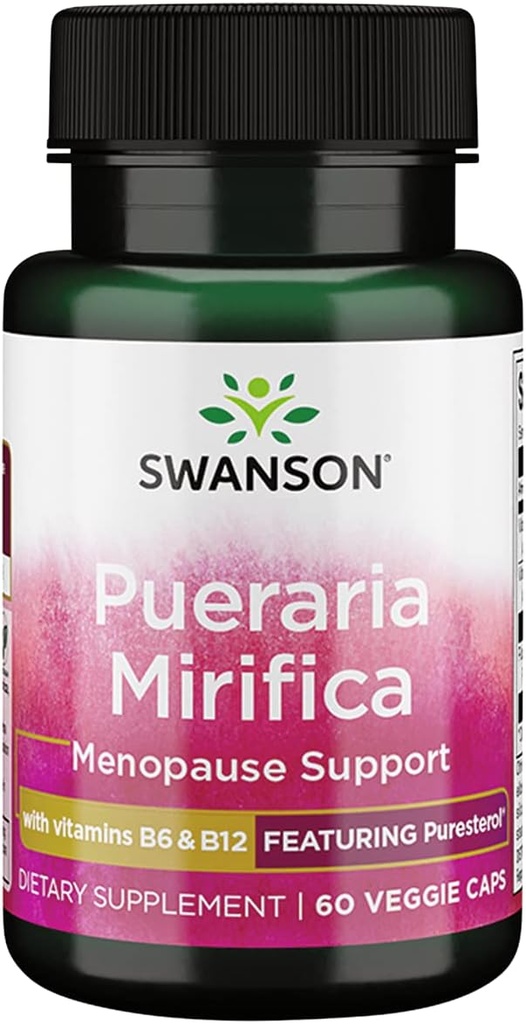 Swanson Pueraria Mirifica con B6 ' conjuntamente' B12 60 Veg Capsules