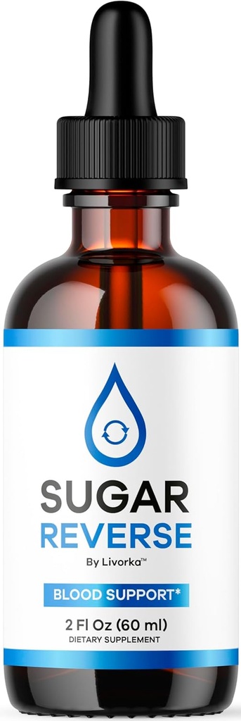 LIVORKA Sugar Reverse - Sugar Reverse Drops, Sugar, Sugar Reverse Reviews, Sugar Reverse Drops Official Liquid Supplement Support, SugarReverse Drop, 1 Bottle for 1 Month