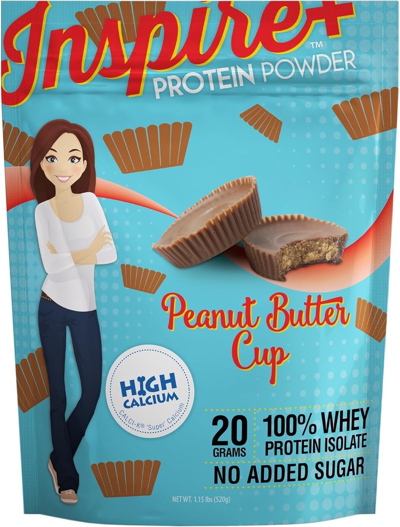 Comer carátrico Inspirar Copa de mantequilla de maní 20g Whey Protein Polvo de aislamiento con calcio (20 servidos)