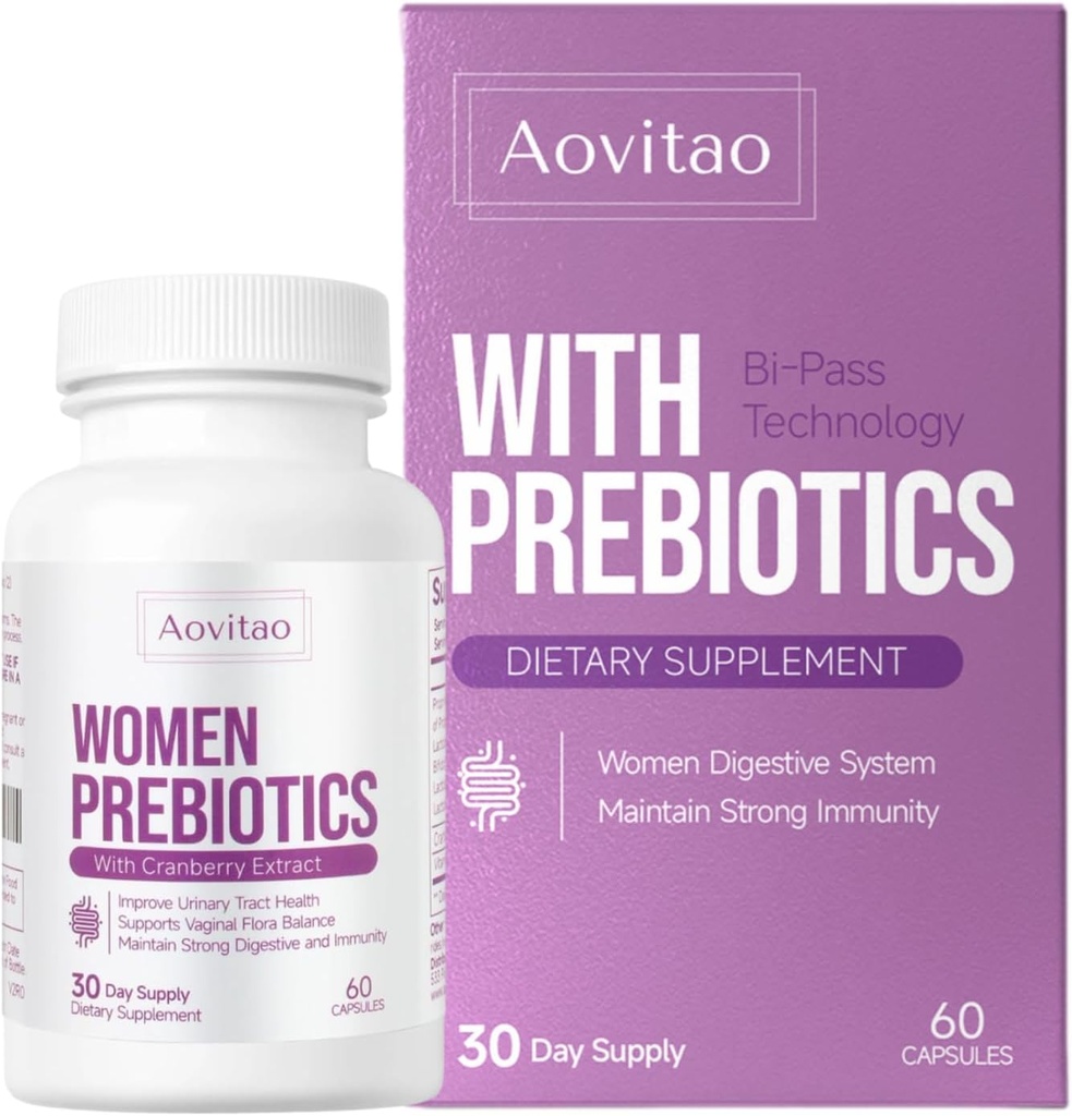Pre y Probióticos para Mujeres Hormonas Balance Pills Mujer Gut Salud Mood Suplemento UT Salud con Extracto de Arándano