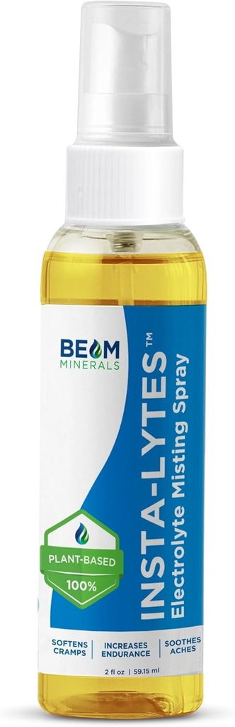 BEAM MINERALS Insta-Lytes ← Cómo detener los calambres de las piernas inmediatamente Electrolyte Misting Spray TEN Fulvic Acid Trace Minerals TEN Fast Micronutrients Suplementos TEN 2 fl Oz