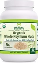 Herbal Secrets Whole Psyllium Husk Powder Supplement TEN 5 Grams per Serving Silencio Non-GMO ANTE Gluten-Free TEN Made in USA (16 Oz, 1 Pack)