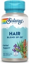 SOLARAY Hair Blend SP-38 | Herbal Blend w/Cell Salt Nutrients to Help Support Healthy Hair | 50 Servings | 100 VegCaps
