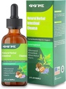 Natural Herbal Intestinal Cleanse, 2 fl oz, Gut Health Support with Wormwood, Black Walnut, Clove, Ajo