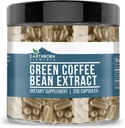 Earthborn Elements Green Coffee Bean Extract 200 Capsules, Pure & Undiluted, No Additives