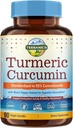 Curcumina Turmérica Suplemento 1800mg, con Black Pepper 15mg para la absorción máxima, 95% Curcuminoides, Movilidad & Antioxidante Apoyo, Made in USA, Non-GMO, No Gluten, 90 cápsulas Vegan