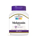 Melatonina del siglo 21 3 mg Tabletas, 200 Cuenta